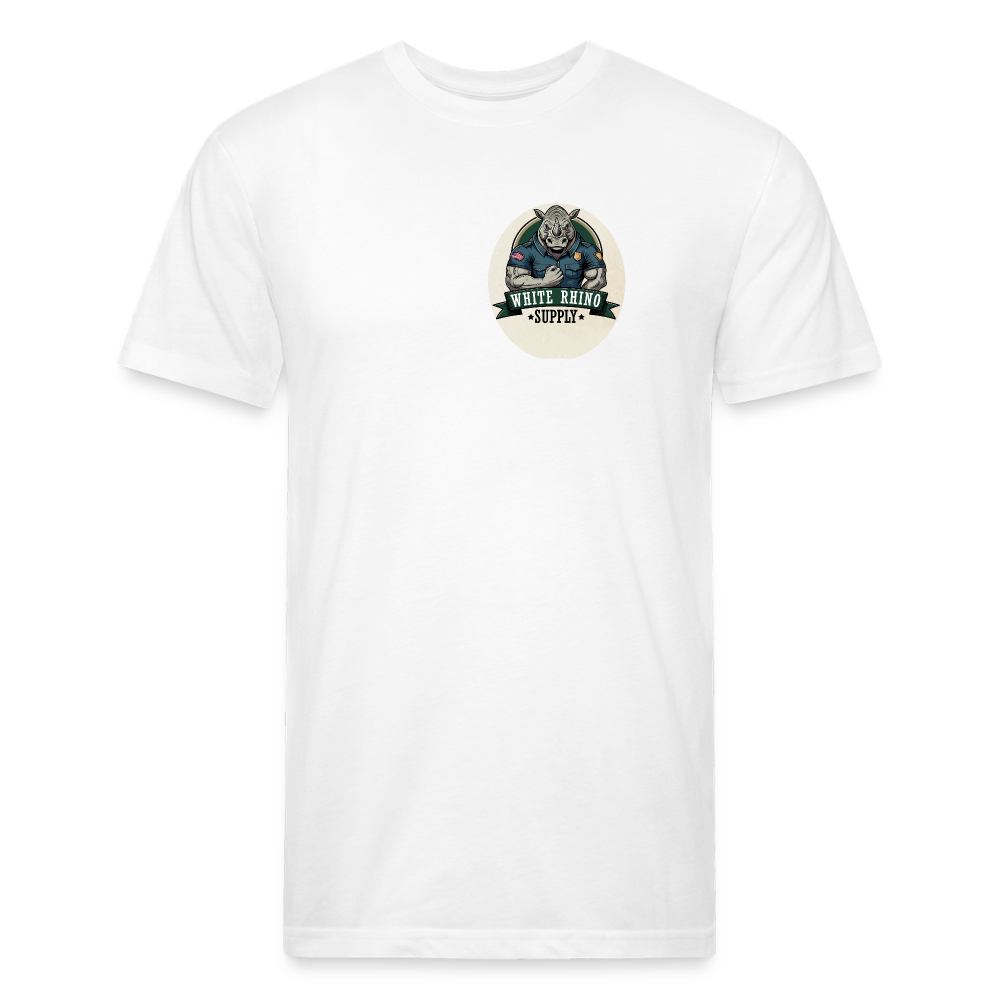 White Rhino Supply Fitted t-shirt - white