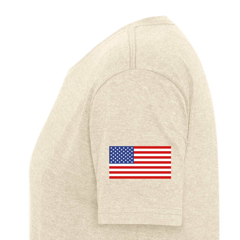 White Rhino Supply Fitted t-shirt - heather cream
