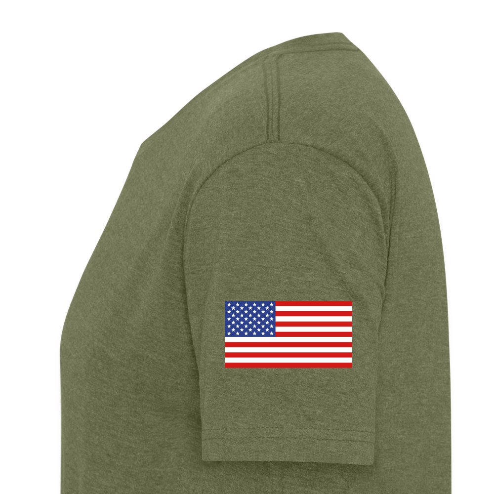 White Rhino Supply Fitted t-shirt - heather military green