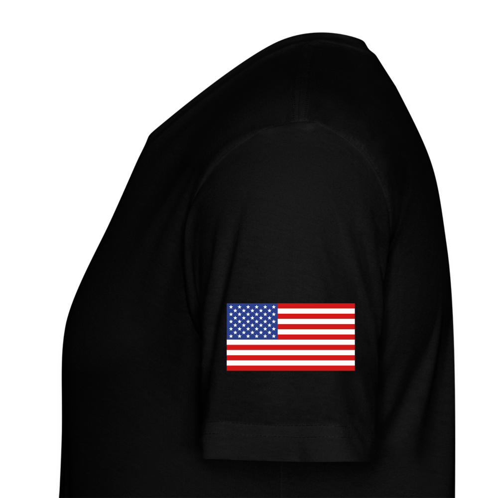 White Rhino Supply Fitted t-shirt - black