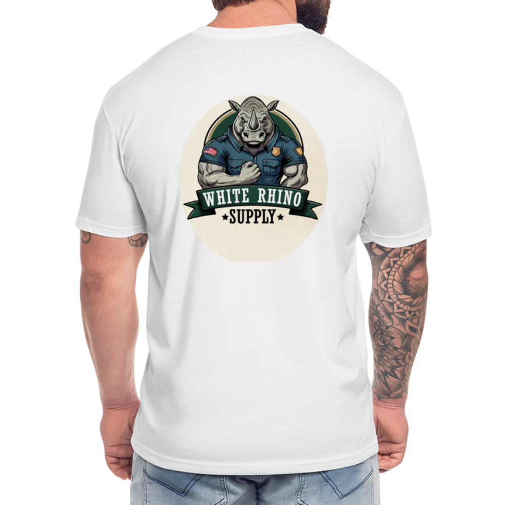 White Rhino Supply Fitted t-shirt - white