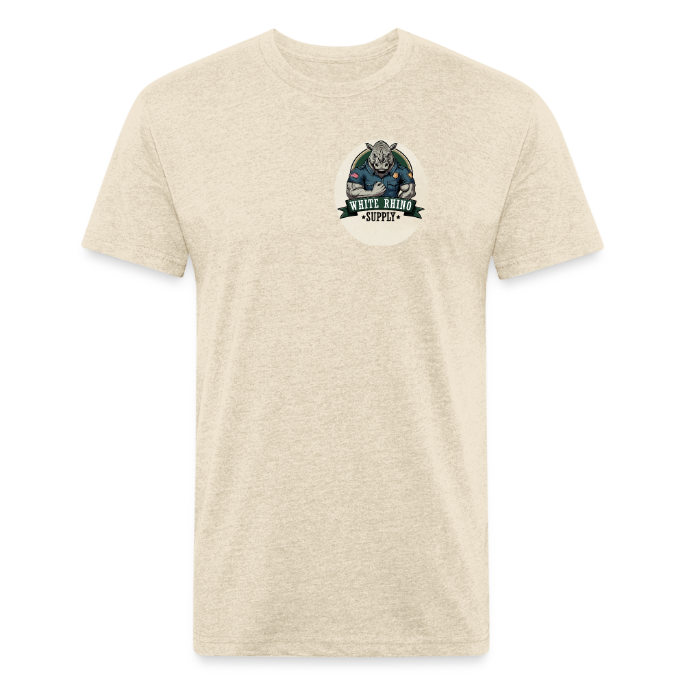 White Rhino Supply Fitted t-shirt - heather cream