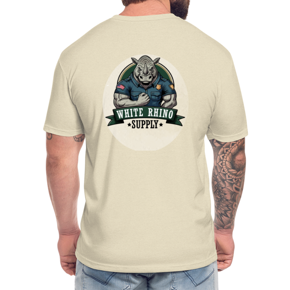 White Rhino Supply Fitted t-shirt - heather cream